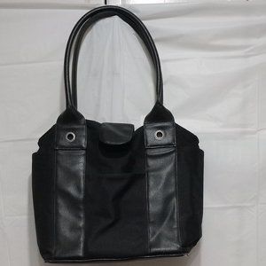 Tote Partly Leader Like & Nylon Shoulder Bag in Black